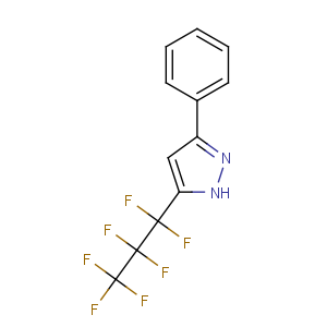 CAS No:54864-78-7 5-(1,1,2,2,3,3,3-heptafluoropropyl)-3-phenyl-1H-pyrazole
