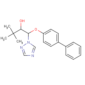CAS No:55179-31-2 3,3-dimethyl-1-(4-phenylphenoxy)-1-(1,2,4-triazol-1-yl)butan-2-ol