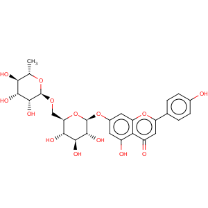 CAS No:552-57-8 4H-1-Benzopyran-4-one,7-[[6-O-(6-deoxy-a-L-mannopyranosyl)-b-D-glucopyranosyl]oxy]-5-hydroxy-2-(4-hydroxyphenyl)-