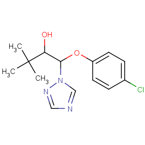 CAS No:55219-65-3 1-(4-chlorophenoxy)-3,3-dimethyl-1-(1,2,4-triazol-1-yl)butan-2-ol