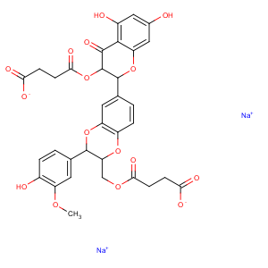 CAS No:55254-34-7 Silybin sodium hemisuccinate
