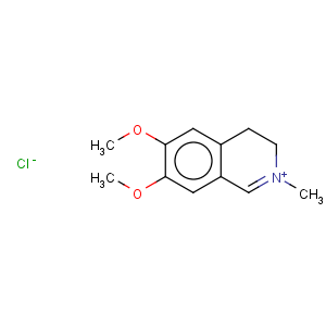 CAS No:553-28-6 Isoquinolinium,3,4-dihydro-6,7-dimethoxy-2-methyl-, chloride (1:1)