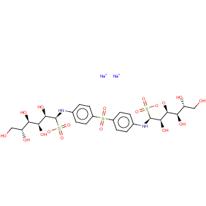 CAS No:554-18-7 D-Glucitol,1,1'-[sulfonylbis(4,1-phenyleneimino)]bis[1-deoxy-1-sulfo-, sodium salt (1:2)