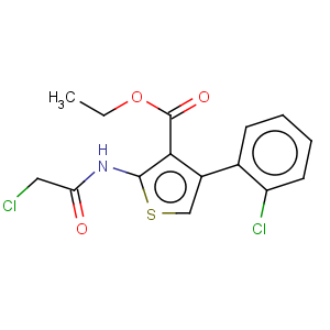 CAS No:554404-40-9 3-Thiophenecarboxylicacid, 2-[(2-chloroacetyl)amino]-4-(2-chlorophenyl)-, ethyl ester