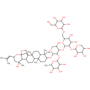 CAS No:55466-04-1 a-L-Arabinopyranoside, (3b,16b,23R)-16,23:16,30-diepoxy-20-hydroxydammar-24-en-3-ylO-6-deoxy-a-L-mannopyranosyl-(1®