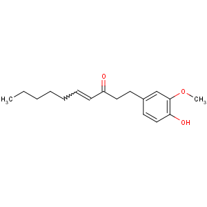 CAS No:555-66-8 (E)-1-(4-hydroxy-3-methoxyphenyl)dec-4-en-3-one