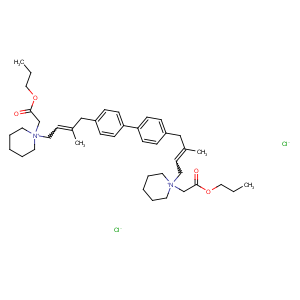 CAS No:55618-68-3 Piperidinium,1,1'-[[1,1'-biphenyl]-4,4'-diylbis(3-methyl-2-butene-4,1-diyl)]bis[1-(2-oxo-2-propoxyethyl)-,dichloride (9CI)