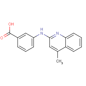 CAS No:557-42-6 3-[(4-methylquinolin-2-yl)amino]benzoic acid