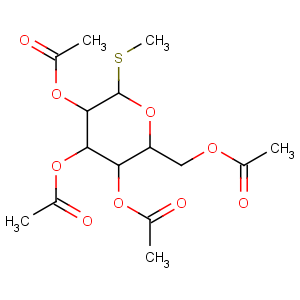 CAS No:55722-48-0 [(2R,3S,4S,5R,6S)-3,4,5-triacetyloxy-6-methylsulfanyloxan-2-yl]methyl<br />acetate