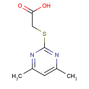 CAS No:55749-30-9 2-(4,6-dimethylpyrimidin-2-yl)sulfanylacetic acid