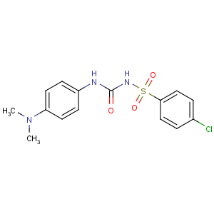 CAS No:5581-42-0 1-(4-chlorophenyl)sulfonyl-3-[4-(dimethylamino)phenyl]urea