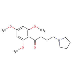 CAS No:55837-25-7 4-pyrrolidin-1-yl-1-(2,4,6-trimethoxyphenyl)butan-1-one