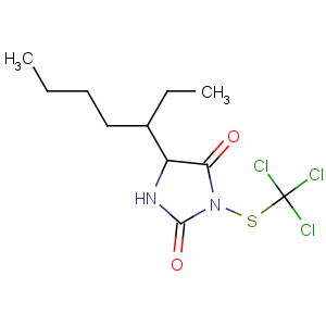 CAS No:5588-20-5 5-heptan-3-yl-3-(trichloromethylsulfanyl)imidazolidine-2,4-dione