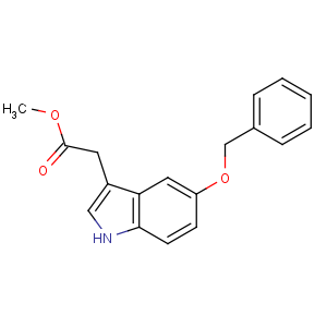 CAS No:5599-44-0 methyl 2-(5-phenylmethoxy-1H-indol-3-yl)acetate