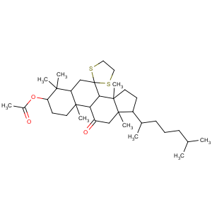 CAS No:56259-20-2 Lanostane-7,11-dione,3-(acetyloxy)-, cyclic 7-(1,2-ethanediyl dithioacetal), (3b)-