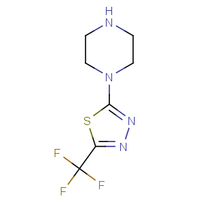 CAS No:562858-09-7 2-piperazin-1-yl-5-(trifluoromethyl)-1,3,4-thiadiazole
