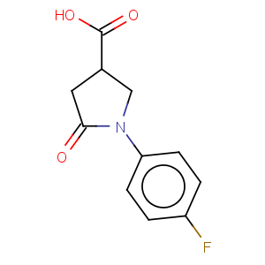 CAS No:56617-43-7 3-Pyrrolidinecarboxylicacid, 1-(4-fluorophenyl)-5-oxo-