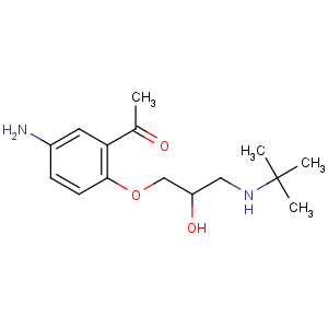 CAS No:56980-94-0 1-[5-amino-2-[3-(tert-butylamino)-2-hydroxypropoxy]phenyl]ethanone