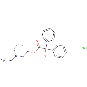 CAS No:57-37-4 2-(diethylamino)ethyl 2-hydroxy-2,2-diphenylacetate