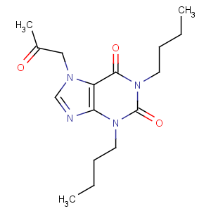 CAS No:57076-71-8 1,3-dibutyl-7-(2-oxopropyl)purine-2,6-dione