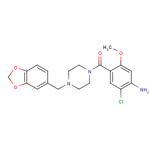 CAS No:57083-89-3 (4-amino-5-chloro-2-methoxyphenyl)-[4-(1,<br />3-benzodioxol-5-ylmethyl)piperazin-1-yl]methanone