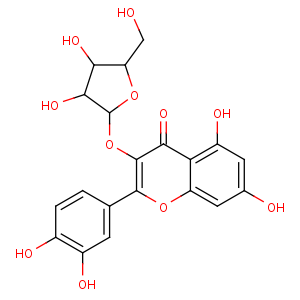 CAS No:572-30-5 3-[(2S,3R,4R,5S)-3,4-dihydroxy-5-(hydroxymethyl)oxolan-2-yl]oxy-2-(3,<br />4-dihydroxyphenyl)-5,7-dihydroxychromen-4-one