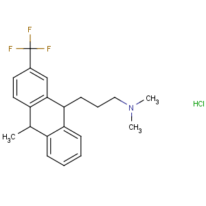 CAS No:57363-14-1 N,N-dimethyl-3-[10-methyl-2-(trifluoromethyl)-9,<br />10-dihydroanthracen-9-yl]propan-1-amine