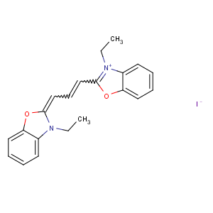 CAS No:57441-62-0 3-ethyl-2-[3-(3-ethyl-1,3-benzoxazol-3-ium-2-yl)prop-2-enylidene]-1,<br />3-benzoxazole