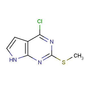 CAS No:57564-94-0 4-chloro-2-methylsulfanyl-7H-pyrrolo[2,3-d]pyrimidine