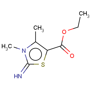 CAS No:57591-82-9 5-Thiazolecarboxylicacid, 2,3-dihydro-2-imino-3,4-dimethyl-, ethyl ester