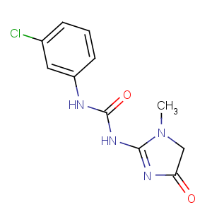 CAS No:57653-26-6 1-(3-chlorophenyl)-3-(3-methyl-5-oxo-4H-imidazol-2-yl)urea