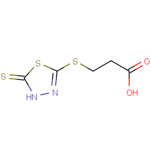 CAS No:57658-21-6 3-[(2-sulfanylidene-3H-1,3,4-thiadiazol-5-yl)sulfanyl]propanoic acid