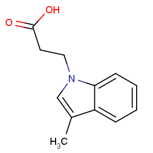 CAS No:57662-47-2 3-(3-methylindol-1-yl)propanoic acid