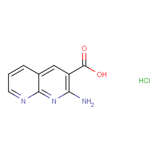 CAS No:578007-68-8 2-AMINO-[1,8]NAPHTHYRIDINE-3-CARBOXYLIC ACID HYDROCHLORIDE
