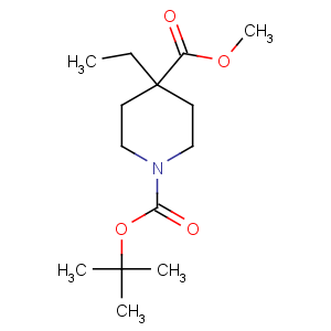 CAS No:578021-55-3 1-O-tert-butyl 4-O-methyl 4-ethylpiperidine-1,4-dicarboxylate