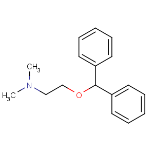 CAS No:58-73-1 2-benzhydryloxy-N,N-dimethylethanamine
