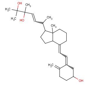 CAS No:58050-55-8 (E,6R)-6-[(1R,3aS,4E,<br />7aR)-4-[(2Z)-2-[(5S)-5-hydroxy-2-methylidenecyclohexylidene]ethylidene]-<br />7a-methyl-2,3,3a,5,6,7-hexahydro-1H-inden-1-yl]-2,<br />3-dimethylhept-4-ene-2,3-diol