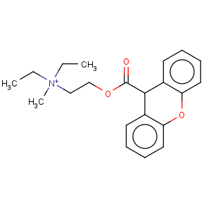 CAS No:5818-17-7 Ethanaminium,N,N-diethyl-N-methyl-2-[(9H-xanthen-9-ylcarbonyl)oxy]-