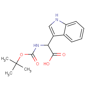 CAS No:58237-94-8 2-(1H-indol-3-yl)-2-[(2-methylpropan-2-yl)oxycarbonylamino]acetic acid