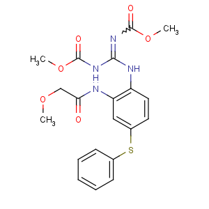 CAS No:58306-30-2 methyl<br />(NE)-N-[[2-[(2-methoxyacetyl)amino]-4-phenylsulfanylanilino]-<br />(methoxycarbonylamino)methylidene]carbamate