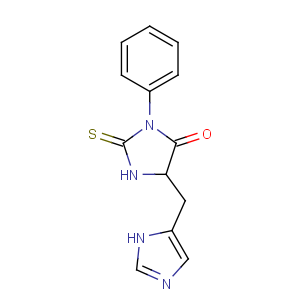 CAS No:5835-68-7 5-(1H-imidazol-5-ylmethyl)-3-phenyl-2-sulfanylideneimidazolidin-4-one