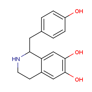 CAS No:5843-65-2 1-[(4-hydroxyphenyl)methyl]-1,2,3,4-tetrahydroisoquinoline-6,7-diol