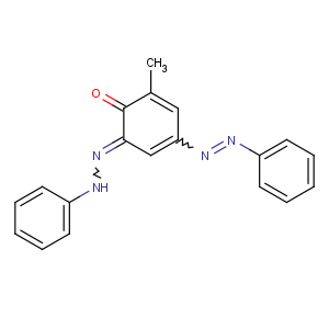 CAS No:5844-01-9 (6E)-2-methyl-4-phenyldiazenyl-6-(phenylhydrazinylidene)cyclohexa-2,<br />4-dien-1-one