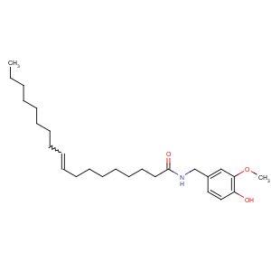CAS No:58493-49-5 (Z)-N-[(4-hydroxy-3-methoxyphenyl)methyl]octadec-9-enamide