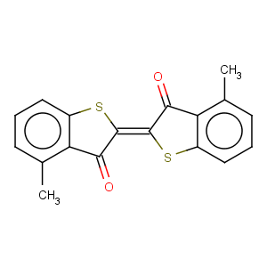 CAS No:5858-24-2 (E)-4-methyl-2-(4-methyl-3-oxobenzo[b]thiophen-2(3H)-ylidene)benzo[b]thiophen-3(2H)-one