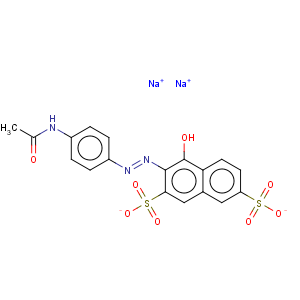 CAS No:5858-61-7 2,7-Naphthalenedisulfonicacid, 3-[2-[4-(acetylamino)phenyl]diazenyl]-4-hydroxy-, sodium salt (1:2)