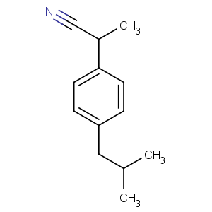 CAS No:58609-73-7 2-[4-(2-methylpropyl)phenyl]propanenitrile