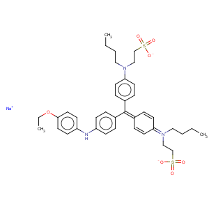 CAS No:5863-47-8 1-Butanaminium,N-[4-[[4-[butyl(2-sulfoethyl)amino]phenyl][4-[(4-ethoxyphenyl)amino]phenyl]methylene]-2,5-cyclohexadien-1-ylidene]-N-(2-sulfoethyl)-,inner salt, sodium salt (1:1)