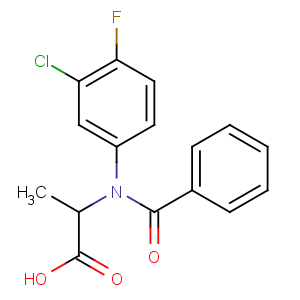 CAS No:58667-63-3 2-(N-benzoyl-3-chloro-4-fluoroanilino)propanoic acid