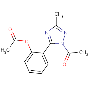 CAS No:5882-44-0 [2-(2-acetyl-5-methyl-1,2,4-triazol-3-yl)phenyl] acetate